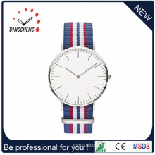 Fashion Stainless Steel Watches with Imitation Leather Watch Band (DC-1237)